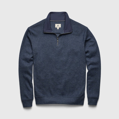 Bobby Cashmist Fleece Quarter Zip - Navy heather