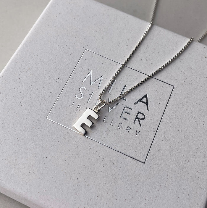 Bokstavsberlock silver, A-Z, Herr