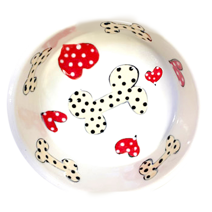 Bones n Hearts Dog Bowl