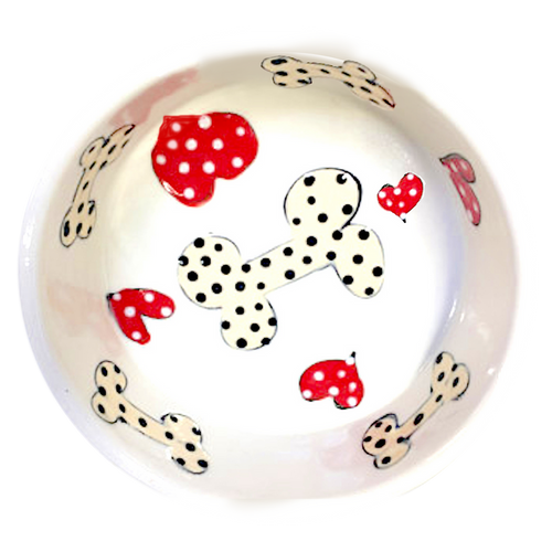 Bones n Hearts Dog Bowl
