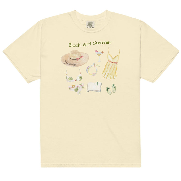 Book Girl Summer Tee Shirt - The Bean Workshop - book lover, girlie, outdoor, read everyday, summer, tee shirt
