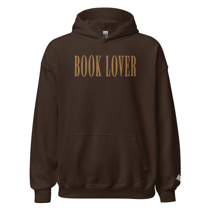Book Lover Embroidered Hoodie - The Bean Workshop - book lover, bookish, embroidered, hoodie, minimalistic, read everyday