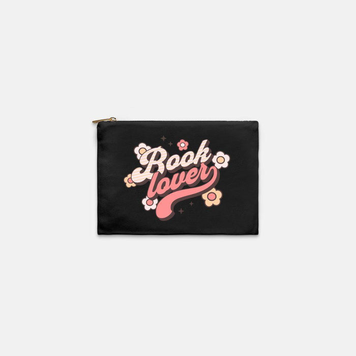 Book Lover Kindle Bag | Retro Bookish E-Reader & Makeup Bag | 4 Colors - The Bean Workshop - book girlie, book lover, bookish, bookish gift, bookish pouch, e-reader sleeve, gift for book lovers, kindle bag, Kindle sleeve, read everyday, retro, retro bookish, typography bag