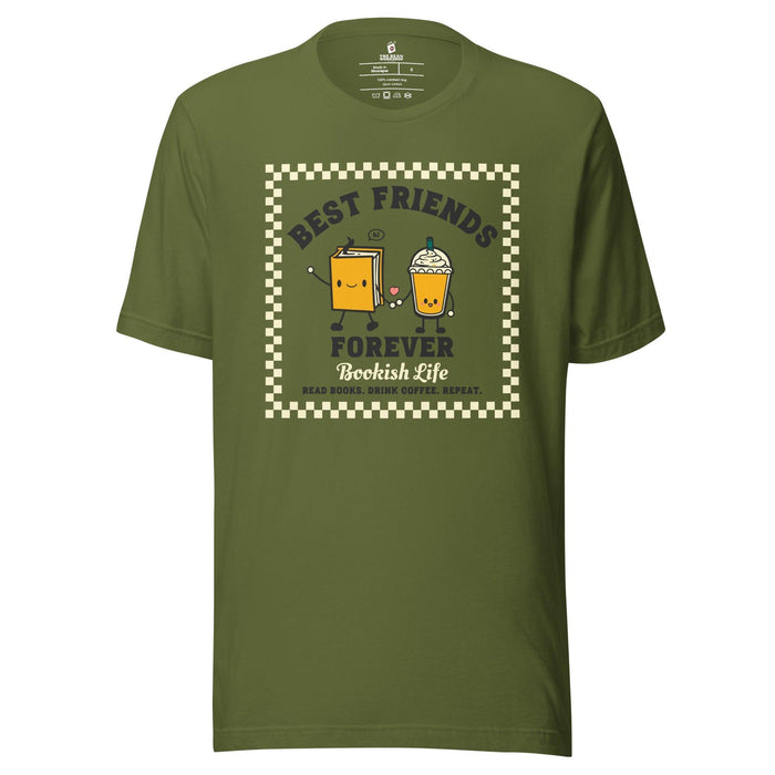 Bookish Friends Forever T-Shirt - The Bean Workshop - book lover, bookish, bookstore date, read everyday, t-shirt