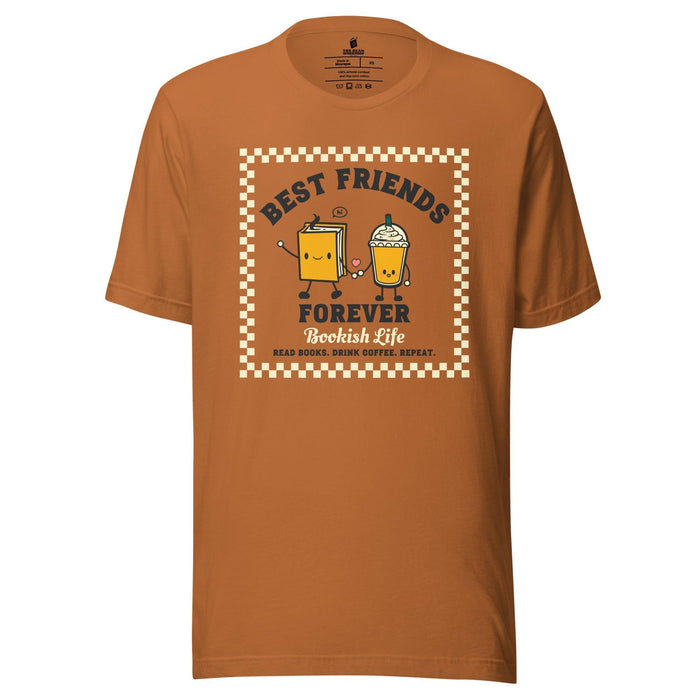 Bookish Friends Forever T-Shirt - The Bean Workshop - book lover, bookish, bookstore date, read everyday, t-shirt