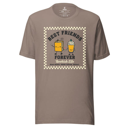 Bookish Friends Forever T-Shirt - The Bean Workshop - book lover, bookish, bookstore date, read everyday, t-shirt