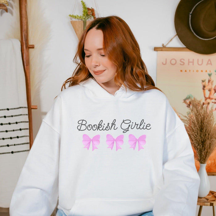 Bookish Girlie Hoodie - The Bean Workshop - Book Lover, Bookaholic, bookish, Books and girls, hoodie, read everyday