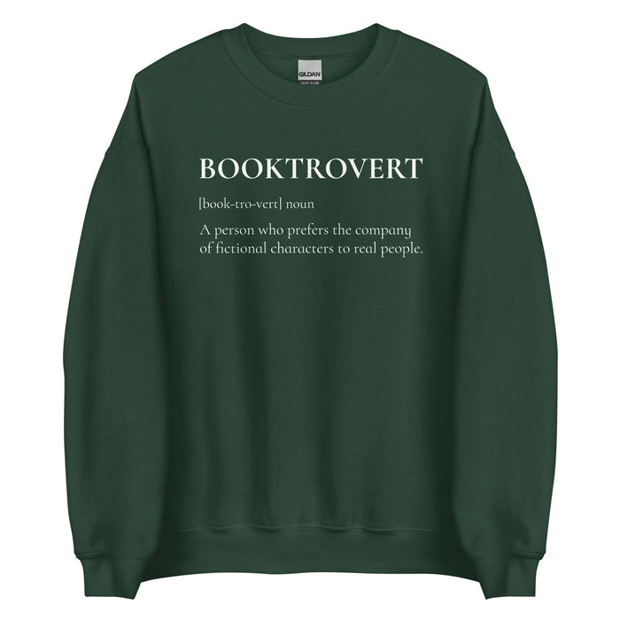 Booktrovert Sweatshirt - The Bean Workshop - book lover, bookish, minimalistic, read everyday, sweatshirt
