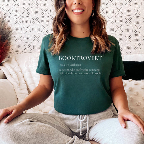 Booktrovert T-shirt - The Bean Workshop - bookish, booktrovert, read everyday, t-shirt, tee