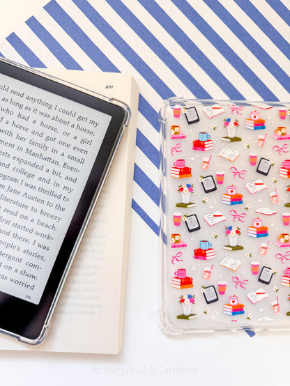 Bookworm Kindle Case and/or Bookmark [Combined Listing] – Literary E-Reader Cover