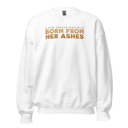 Born From Her Ashes Vhalla Yarl Sweatshirt - The Bean Workshop - air awakens, elise kova, sweatshirt, vhalla yarl