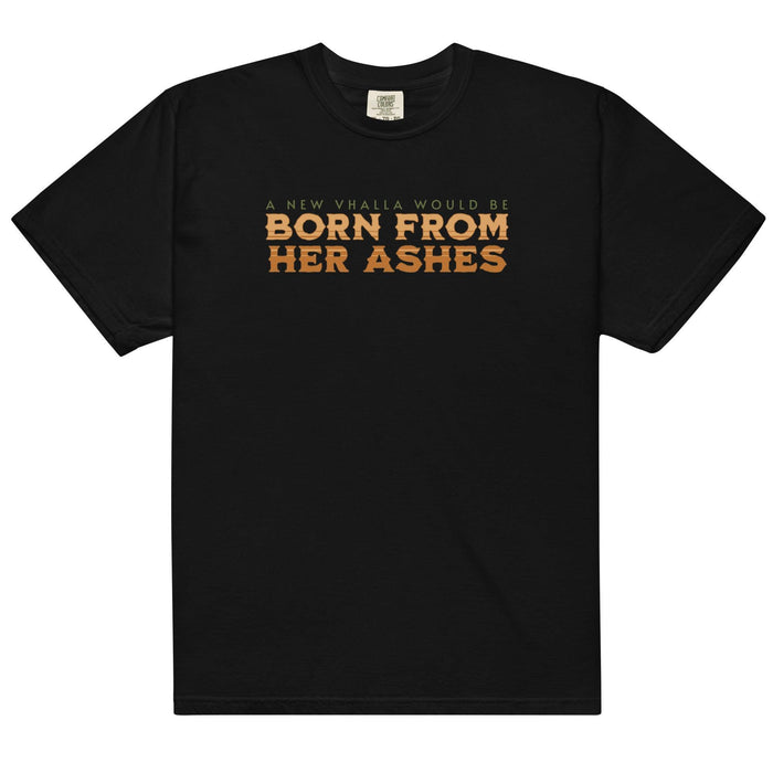 Born From Her Ashes Vhalla Yarl Tee Shirt - The Bean Workshop - air awakens, box tee, elise kova