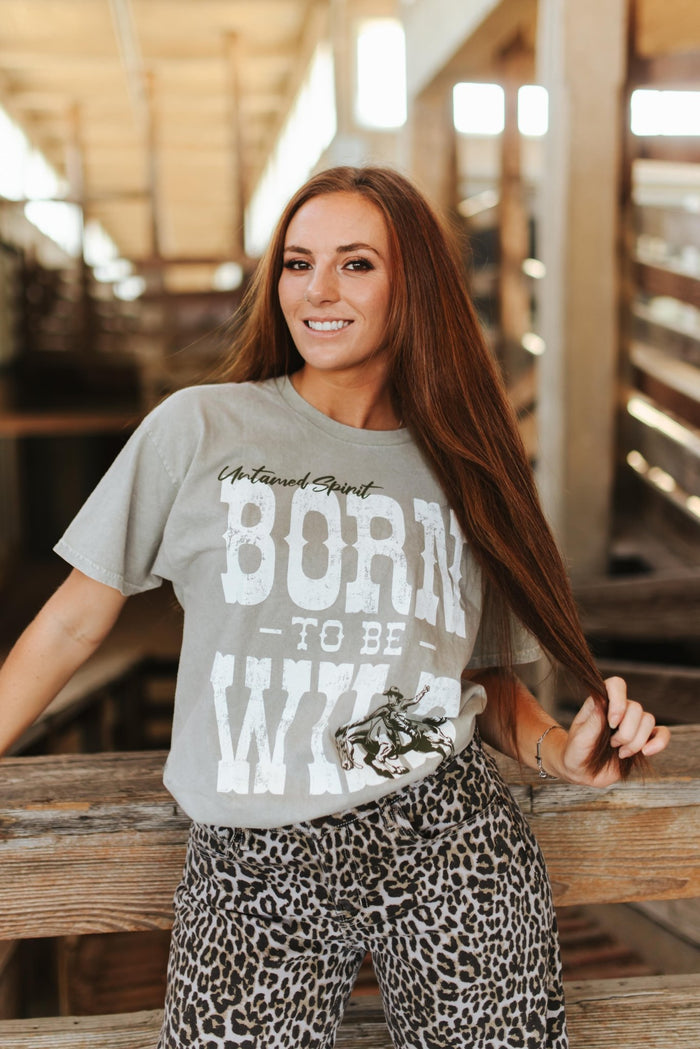 Born To Be Wild Oversized Graphic TeeS/M