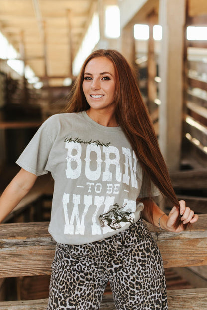 Born To Be Wild Oversized Graphic TeeS/M