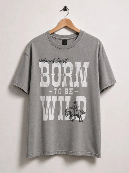 Born To Be Wild Oversized Graphic TeeS/M