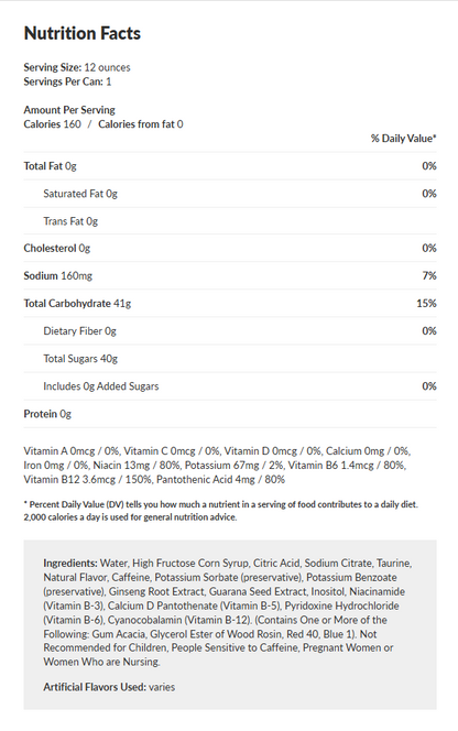 Boston America - Black Magic Energy Drink