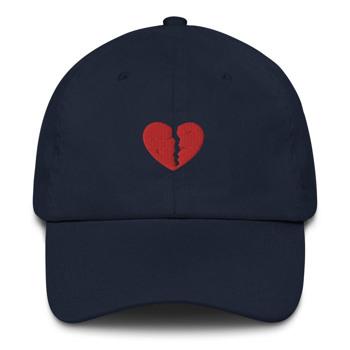 Broken Heart Embroidered Dad Hat - The Bean Workshop - book lover, bookish, cap, dad hat, hat, read everyday