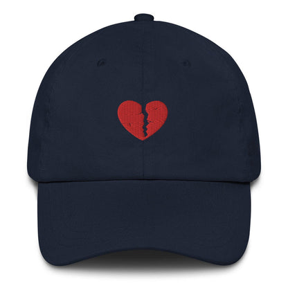 Broken Heart Embroidered Dad Hat - The Bean Workshop - book lover, bookish, cap, dad hat, hat, read everyday