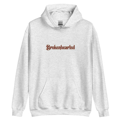 Brokenhearted Embroidered Hoodie - The Bean Workshop - Angsty Aesthetic, Brokenhearted, Coquette Vibe, Embroidered, Embroidered Front Detail, Evangeline Fox Back Print Hoodie, hoodie, Jacks and Evangeline, Jacks Quote Sweatshirt, Once Upon A Broken Heart, Pink Dress Illustration, Prince of Hearts, Stephanie Garber, Winter Reading