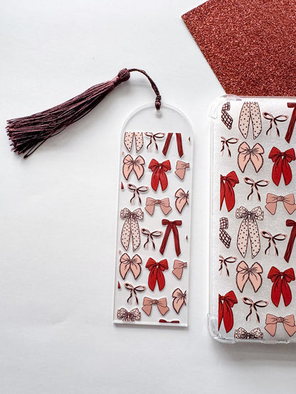 Brown Bows E Reader Case and/or Bookmark [Combined Listing]