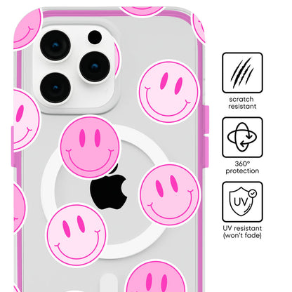 Bubblegum Smileys MagSafe iPhone Case