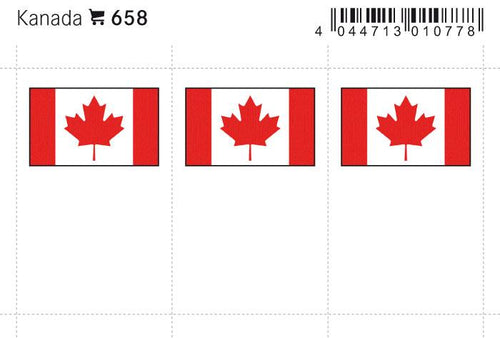 Canada Flag Labels