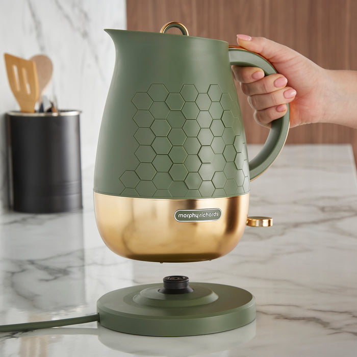Cassini Green Kettle and Toaster Set - Olivine