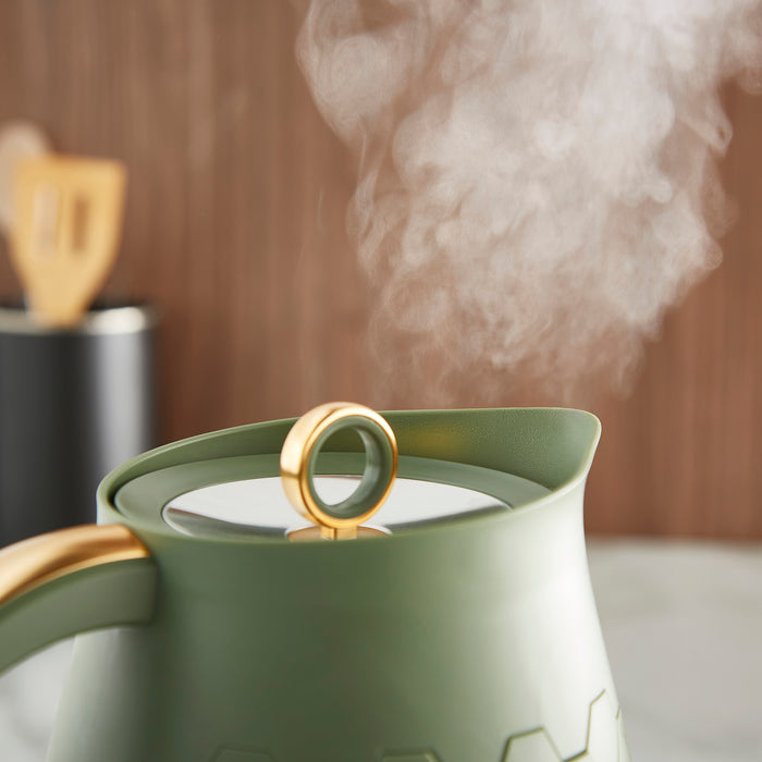Cassini Green Kettle and Toaster Set - Olivine