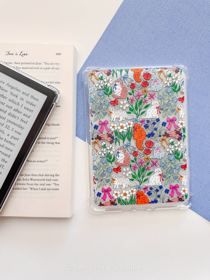 Cats in the Garden Kindle Case and/or Bookmark [Combined Listing]