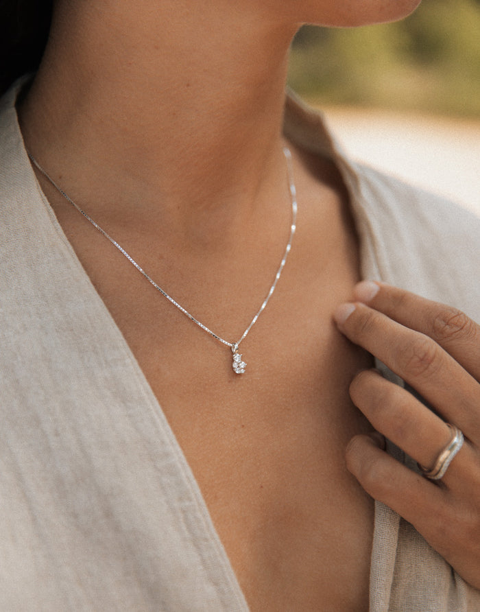 Celine Diamanthalsband | 925 silver