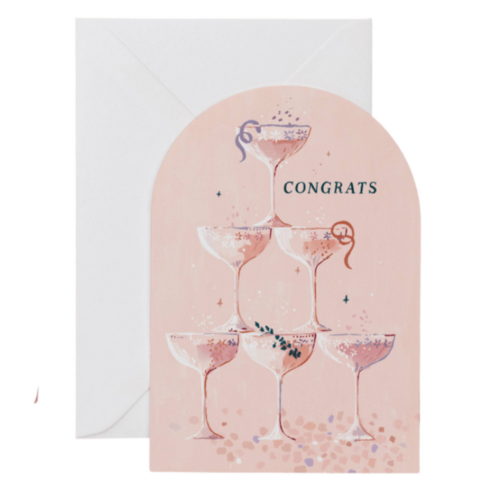 Sister Paper Co. Greeting Cards Champagne Congratulations Card