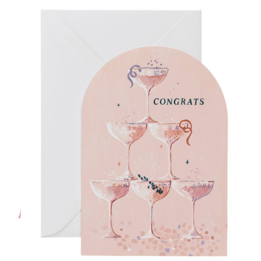 Sister Paper Co. Greeting Cards Champagne Congratulations Card
