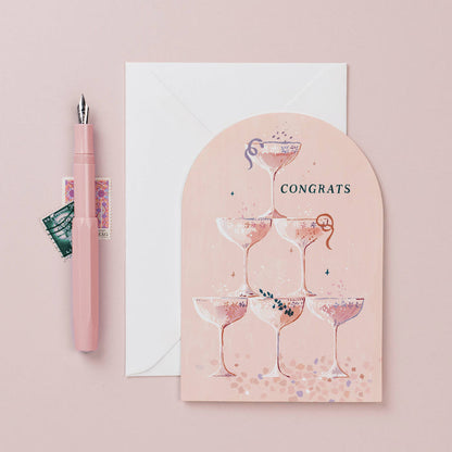 Sister Paper Co. Greeting Cards Champagne Congratulations Card