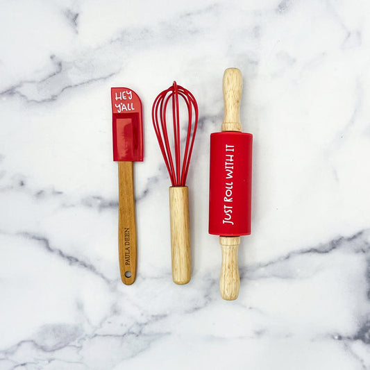 Child Baking Set Silicone Red
