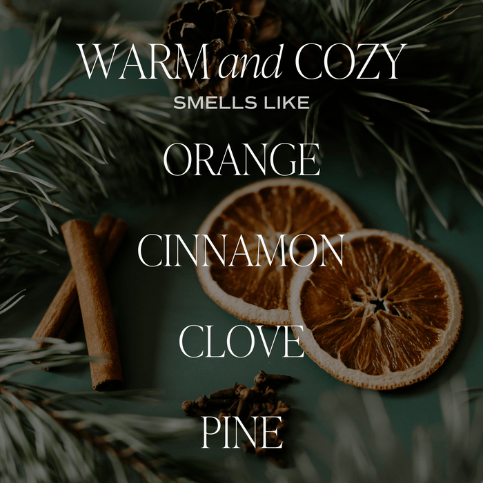 Warm and Cozy Soy Candle - Clear Jar - 9 oz THON - Sweet Water Decor - Candles