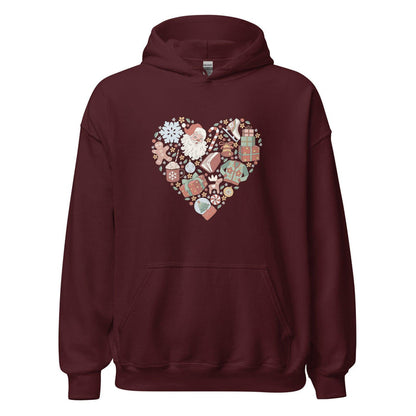 Christmas Necessities Hoodie - The Bean Workshop - bookish, Christmas, hoodie
