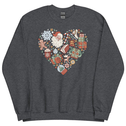 Christmas Necessities Sweatshirt - The Bean Workshop - book lover, bookish, christmas, sweatshirt