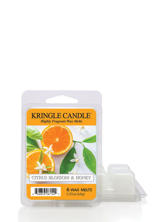 Kringle Candle Citrus Blossom & Honey wax melt packaging on a white background