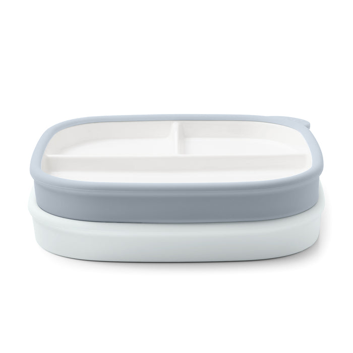 Clean Start Toddler Ceramic Divided Breakfast Plate - 2 Pack