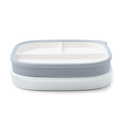 Clean Start Toddler Ceramic Divided Breakfast Plate - 2 Pack