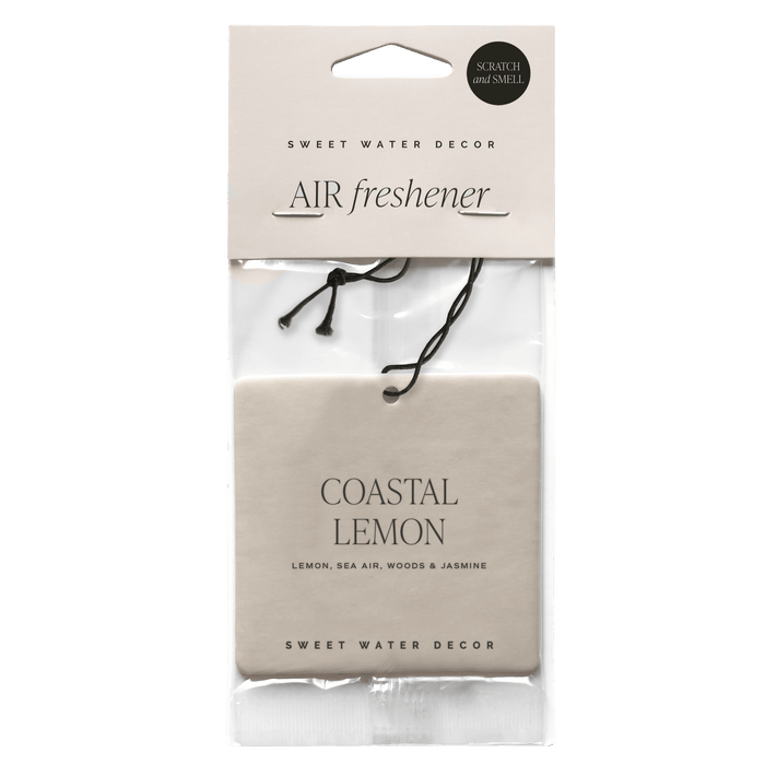 Coastal Lemon Hanging Air Freshener - Sweet Water Decor - Air Freshener