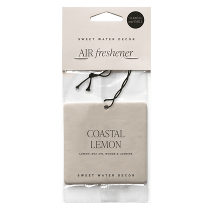 Coastal Lemon Hanging Air Freshener - Sweet Water Decor - Air Freshener