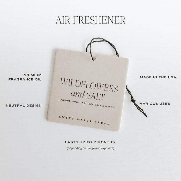 Salt and Sea Hanging Air Freshener - Sweet Water Decor - Air Freshener