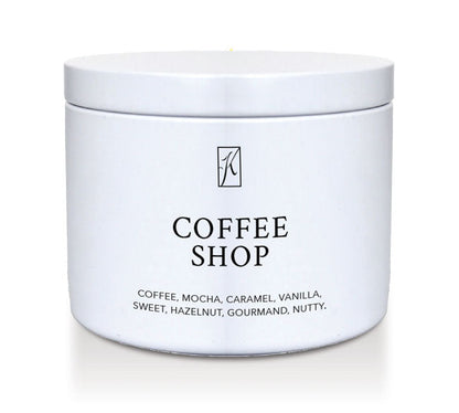 White container labeled 'Coffee Shop' with a logo on a white background