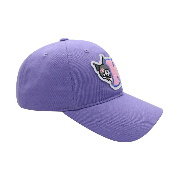 Concept One Sanrio - Kuromi "K" Chenille Patch Dad Baseball Cap