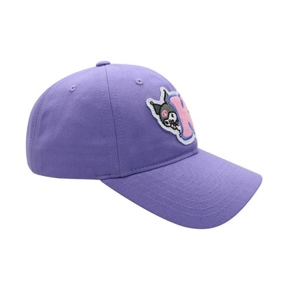 Concept One Sanrio - Kuromi "K" Chenille Patch Dad Baseball Cap