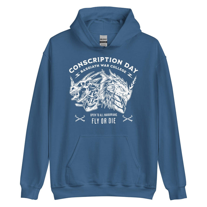 Conscription Day Hoodie - The Bean Workshop - Conscription Day, Fourth Wing, hoodie, Rebecca Yarros, The Empyrean