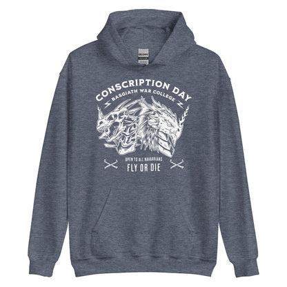 Conscription Day Hoodie - The Bean Workshop - Conscription Day, Fourth Wing, hoodie, Rebecca Yarros, The Empyrean
