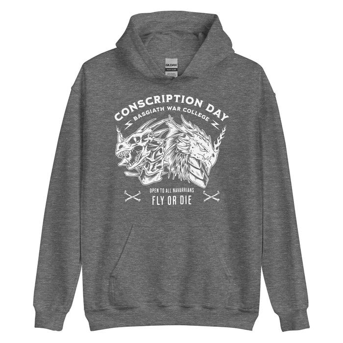 Conscription Day Hoodie - The Bean Workshop - Conscription Day, Fourth Wing, hoodie, Rebecca Yarros, The Empyrean