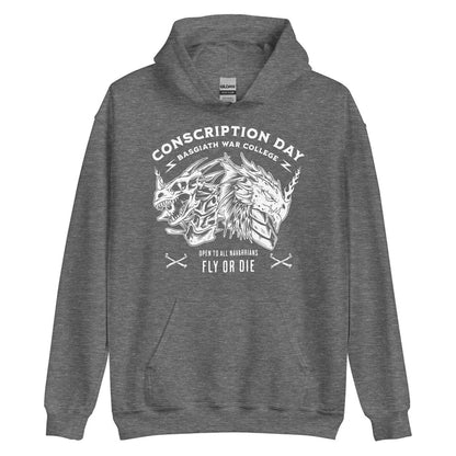 Conscription Day Hoodie - The Bean Workshop - Conscription Day, Fourth Wing, hoodie, Rebecca Yarros, The Empyrean